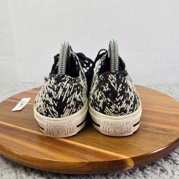 Converse Womens 9 CTAS All Star Ox Gemma Low Black White Oreo Y2K Daily Sneakers - Picture 2 of 12